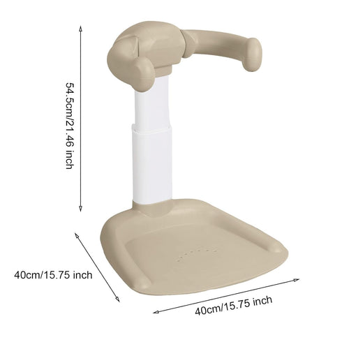 KANQIDKG Baby Shower Stand, Baby Bath Support, Shower Standing Support with Adjustable Height and Armrest, Bath Stand