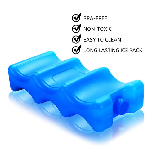Packs Fresh1pcs Reusable Ice for Breastmilk Storage -Lunch Box and Breast Pump BagFits Around Breastmilk Baby Bottles