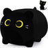 Black Cat Plush Stuffed Animal - 11.8'' Soft Plush Toy, Cute Black Cat Plush Pillow for Kids and Girls