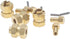 4Pcs Brass Extended 7mm Hex Wheel Hubs, 8mm Thick for AXIAL SCX24 Upgrades 1/24 RC Crawler Car