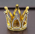 Gold Mini Crown Cake Topper, Prince Princess Small Tiara Cupcake Toppers, Rhinestone Golden Newborn Crown