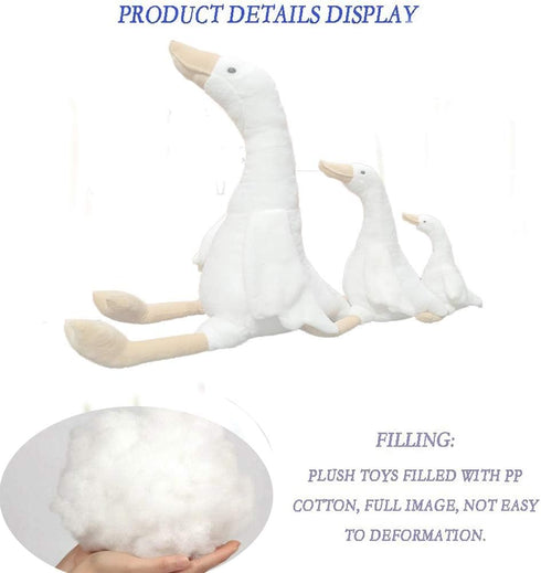 CHELEI2019 15.7" Swan Stuffed Animal, White Goose Plush Toy Gifts for Kids