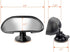GES Rear View Mirror - 360 Degree Adjustable with Strengthen Suction Cup for Car (5.9 x 2.2 Inch, Black)