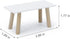 1:12 Dollhouse Miniature Coffee Table Wooden Furniture Scale Rectangle Side End Table Mini House Tea Table Model