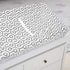 Gray Honeycomb Contoured Changing Table Cover by American Baby Company