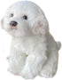 Realistic Plush Dog Toy - Lifelike Stuffed Animal, Fluffy Maltese Dog (Large)