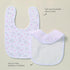 lazyrhino 6-Pack 100% Baby Unisex Muslin Bibs, Absorbent, Soft, and Cute for Baby Boys and Girls, Cotton