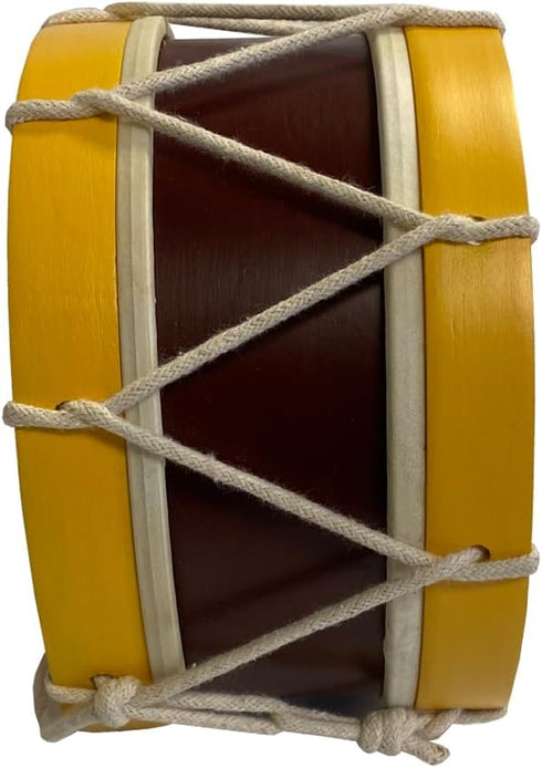 7.5-Inch Antique Reproduction Civil War Wooden Marching Drum with Sticks
