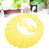 Srliya Baby Shower Shampoo Bath Cover Soft Adjustable Visor Hat for Toddlers Silicone Hair Sun Ear for Kids (Yellow)