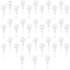 ZCYSRLQIN 36 Pcs White Hand Clappers 7.5 Inch Clappers Noisemakers Noise Makers Party