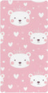 miaozhen Cotton Baby Crib Sheets Soft Stretchy Cartoon Cute White Valentine Bear Crib