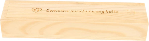 Garneck Lidded Pregnancy Test Case Wooden Pregnancy Test Keepsake Box for Parents