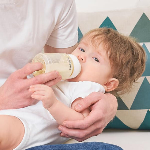 6oz, 0+ Mombella PPSU Baby Bottles Anti Colic Baby Bottle with Slow Soft Silicone Nipple, Milk Bottle for Newborn