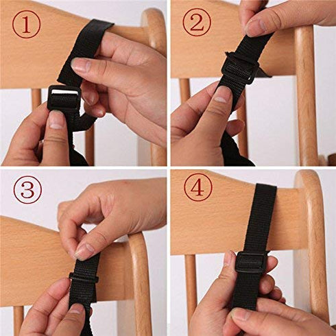 ZARPMA Baby 5 Point Harness Belt Adjustable Strap for Stroller High Chair Pram Buggy (2.5cm Width)