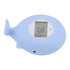 Fawfose Baby Bath Thermometer, Digital ABS Whale Shape Floating Water Temperature Thermometer with Silent Alarm