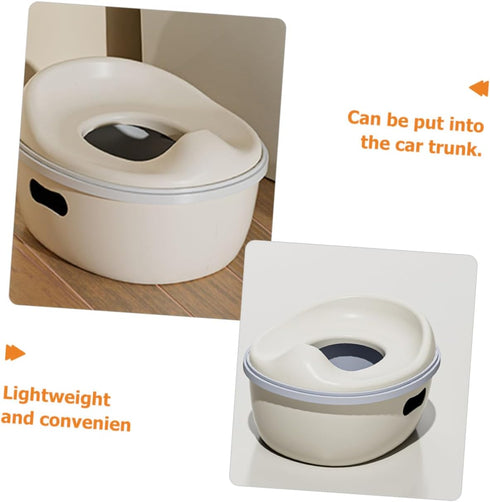 STOBOK Potty Training Toilet for Toddlers Portable Plastic Boys and Girls Potty Ergonomic Seat Compact Design