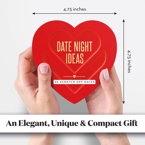 45 Scratch Off Date Night Ideas, Fun and Romantic Couples Gifts, Card Game for Special Anniversary and Wedding