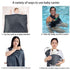 CUBY Breathable Mesh Water Baby Sling Carrier, Adjustable Ring Sling for Summer Swimming Pool Beach (Light Grey)