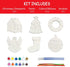 Christmas Crafts for Kids - DIY Tree Decorations Resin Ornaments Kits with Paints & Brushes for Ages 3-12