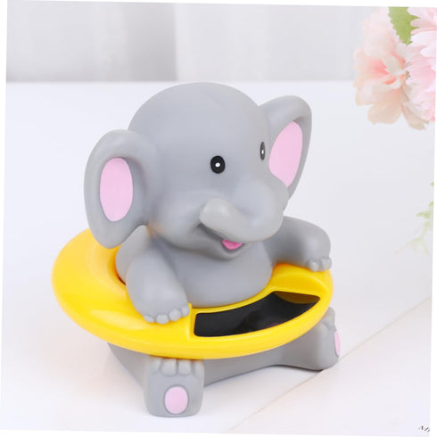 LOORGVEL 1pc Swimming Cartoon Elephant Bath Thermometer for Boy Girl Multi-Purpose Floating Water Temperature Gauge