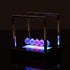Newton's Cradle Balance Ball LED Light Up Pendulum Balls, Physics Science Ornaments for Desk Decoration