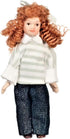 Aztec Imports, Inc. Dollhouse Miniature Doll Family, Modern Outfits, Set of 4 #G7672