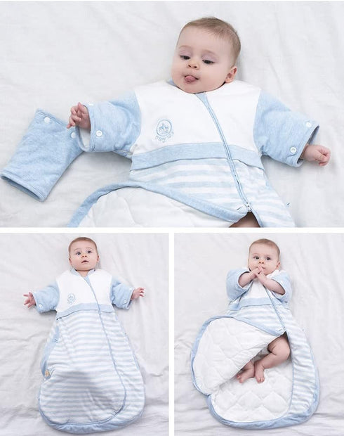 Cozy Detachable Sleeve Kids Wearable Blanket - Sleeping Bag