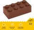 Classic Building Bricks, 200 Piece 2x4 Building Blocks STEM Creative Toys Compatible with All Major Brands for Kids Age