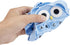 Push Pop Bubble Fidget Sensory Toy, ABC Alphabet Owl Shaped Educational Learning Tool for Kids (Black letters-blue)