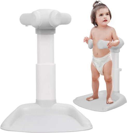 YOXIER Baby Shower Stand, Baby Bath Stand with Foldable Design and Armrest, Anti-Pinch