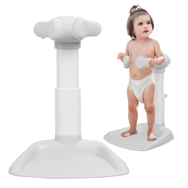 feneihe Baby Bath Stand & Shower Support, Foldable Adjustable Height Toddler Bath Seat