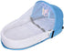 Dan&Dre 018 Baby Travel Cot with Mesh Cover and Canopy Foldable Crib with Toy Bar, Converts to Carry Bag, for Ages