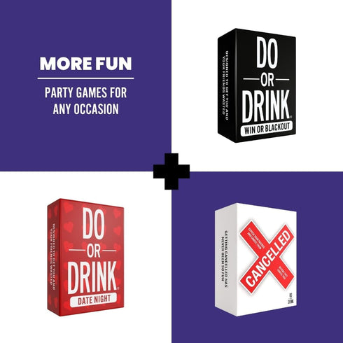 Do or Drink Naughty Edition - The Adult Drinking Game with 250 Cards for Spicy Situations and Game Night