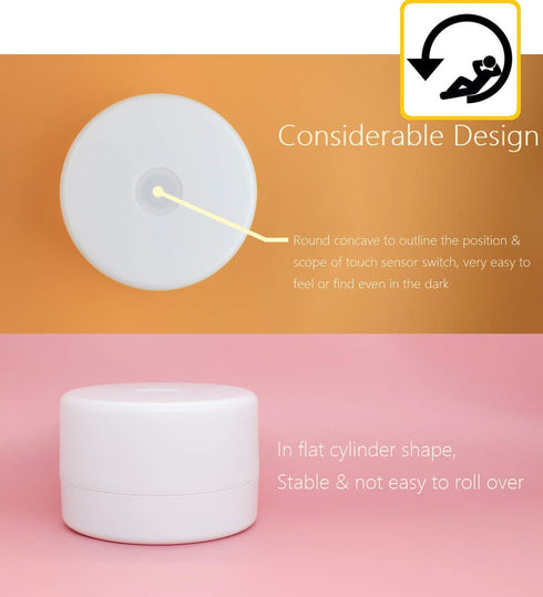 Bedside Lamp - Dimmable Touch Tap Light, Kids Children Adult LED Nightlight, Table Desk Decorative Mood Light
