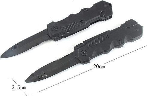 3PCS Retractable Fake Knife Toy, Plastic Dagger Props for Halloween Fool's Day Gift