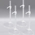EXCEART 24pcs White Doll Stand Support Rack, Action Figure Display Rack for Doll Collection Decoration