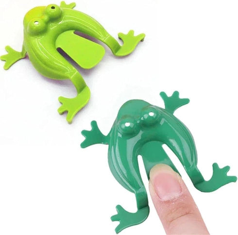 10 Pcs Multicolor ABS Jumping Frog, Colorful Bounce Fidget, Creative Stress Reliever Educational Gags and Joke Toys