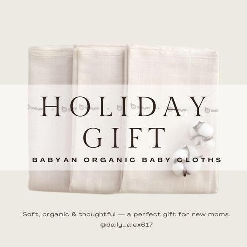 Generic 5 Pack Babyan Organic Baby Cloths Large Gauze Burp Cloths, Muslin-Like Washcloth Towels, Eco-Friendly Korean