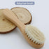 TIKMNO 2-pcs Natural Goat Hair Baby Hair Brush - Hypoallergenic & Soft Wooden Handle for Delicate Scalp Massage