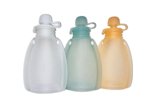 ELLEMMNOP Reusable Silicone Breastmilk Storage Bags, Leak-Proof, Self-Standing, BPA-Free, Dishwasher-Safe, Freezer-Safe, Milk Pouches