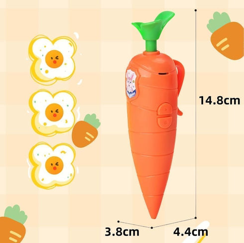 Hekisace 20s Kids Carrot Recorder Toy Ballpoint Pen Writing Tool with Playback Feature for Children Learning