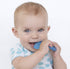 Silicone Teethe-eez Teether by Nuby, with Bristles, Hygienic Case, Blue