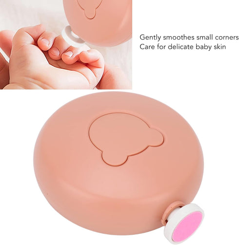 Trimmer, Set 6 ZJchao Electric Baby Nail Nail File Tool with Grinding Heads for Infant Baby (Vibrant Orange)
