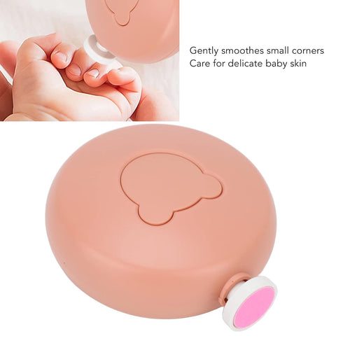 Trimmer, Set 6 BRRNOO Electric Baby Nail Baby Nail File Tool with Grinding Heads for Infant (Orange)