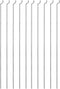 uxcell 1.2mm x 140mm Steel Z Pull/Push Rods Parts for RC Airplane Boat Replacement (Pack of 10)