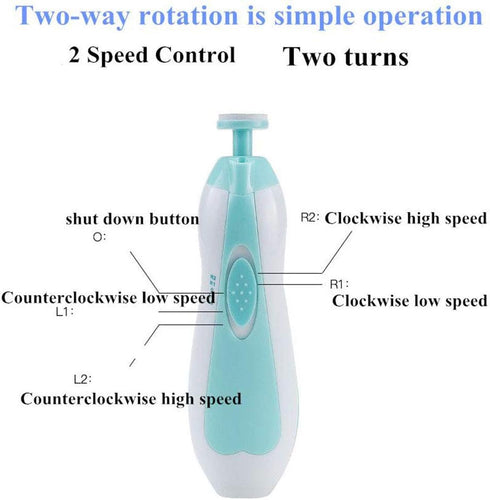 HANGER Trimmer Trimmer Baby Nail File - Safe Electric Nail Clipper Grooming Kit - Baby Nail for Newborn Or Toddler Toes