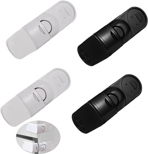 UtySty 4 Pack Kitchen Cabinet Locks Baby Proofing Adhesive 90 Degree Right Angle