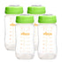 Matyz 4-Pack Breastmilk Storage Bottles with Lids, 8oz Each in Green, Leakproof for Breast Pump