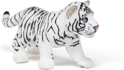 Papo Hand-Painted Wild Animal Kingdom White Tiger Cub - 50048 Collectible for Children