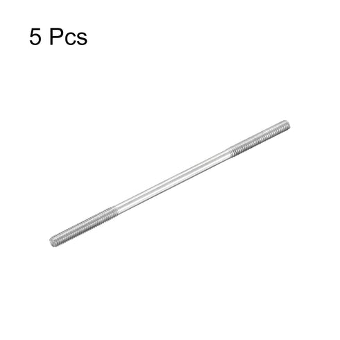 MECCANIXITY 304 Stainless Steel Push Rod Connector, Double End Threaded Rod for DIY RC Car, M2.5x60mm, 5 Pack